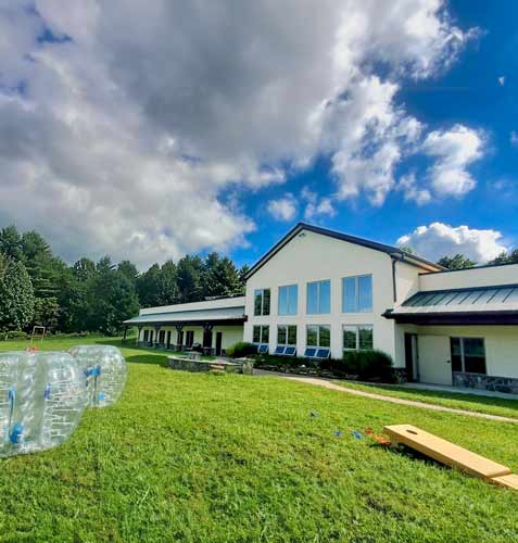 Bermed Lodge and family games